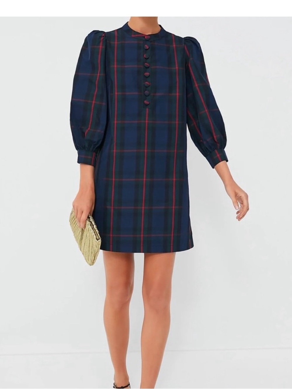 Pomander Place  Fraser plaid Samantha dress NWNT